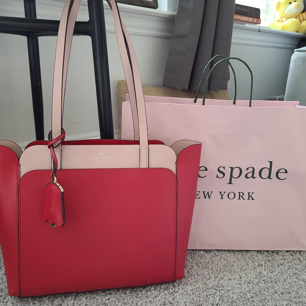 Kate Spade Dbl top pocket Sm Tote